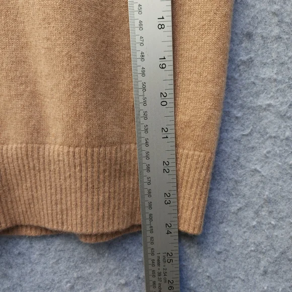 Quince Mongolian Cashmere Polo Sweater In Camel - Picture 8 of 8